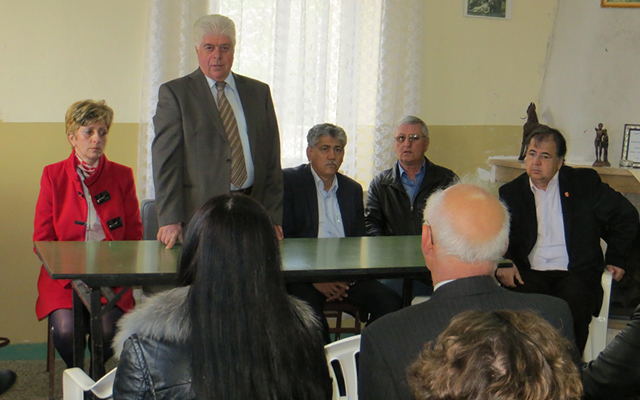 Επίσκεψη του Χρήστου Σκουμπόπουλου στη Χαράδρα