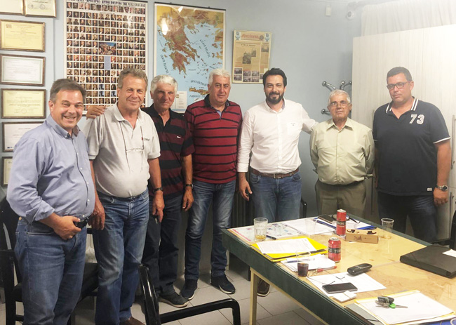 Επίσκεψη του Τάσου Μπαρτζώκα στον ΤΟΕΒ Νάουσας