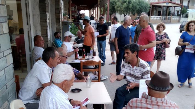 Περιοδεία του ΚΚΕ στα χωριά Στενήμαχος και Μονόσπιτα