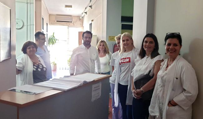 Στο Νοσοκομείο και στο Τελωνείο Βέροιας ο υπ. βουλευτής Ημαθίας Τάσος Μπαρτζώκας