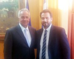 Συνάντηση του βουλευτή Ημαθίας Τάσου Μπαρτζώκα με τον Υπουργό Αγροτικής Ανάπτυξης και Τροφίμων Μάκη Βορίδη