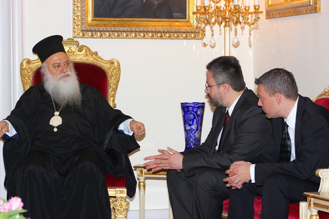 Ο υποψήφιος Δήμαρχος Βέροιας Ιωάννης Μ. Παπαγιάννης στο σεβασμιώτατο Μητροπολίτη Βεροίας κκ. Παντελεήμονα  