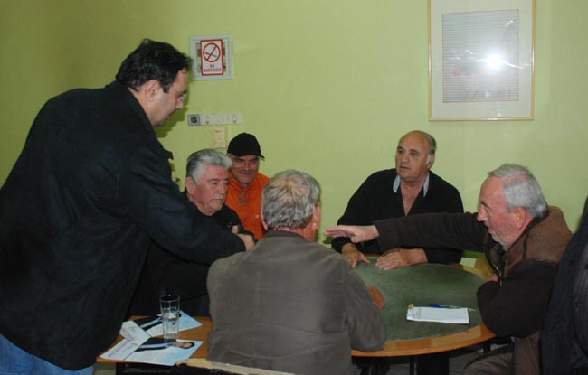 Επαφές και περιοδείες του Κώστα Βοργιαζίδη