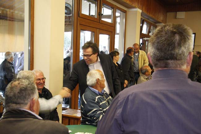 Ο Αντώνης Μαρκούλης στο Μακροχώρι