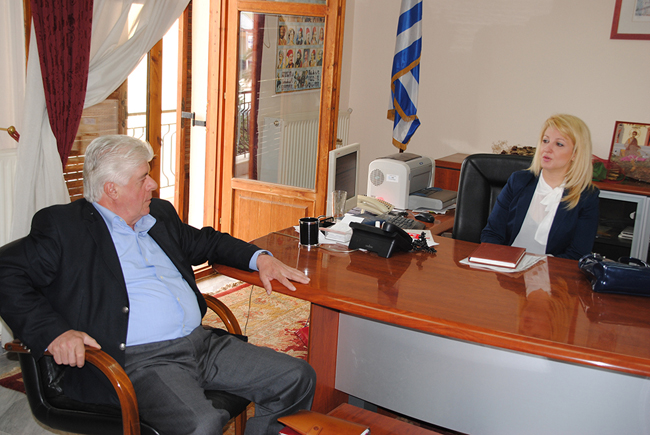 Επίσκεψη Χ. Σκουμπόπουλου στον Αγιο Γεώργιο