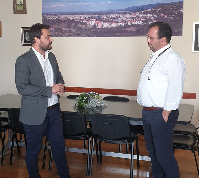 Συνάντηση του βουλευτή Τάσου Μπαρτζώκα με τον Δήμαρχο Βέροιας 