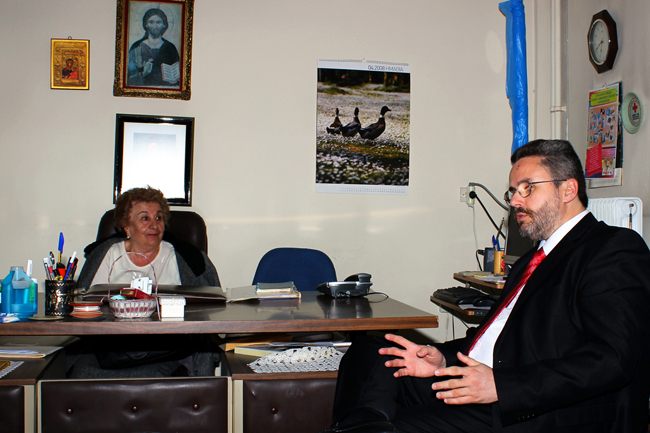 Ο υποψήφιος Δήμαρχος Βέροιας Ιωάννης Μεν. Παπαγιάννης στα γραφεία Βεροίας του Ερυθρού Σταυρού.