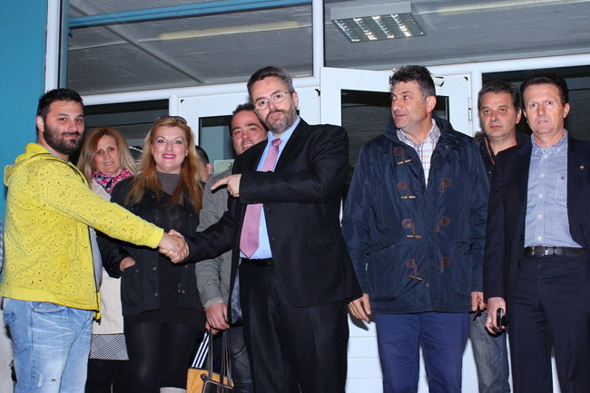 Ο υποψήφιος Δήμαρχος Βέροιας Ιωάννης Μ. Παπαγιάννης στο Νυκτερινό Σχολείο Βεροίας.