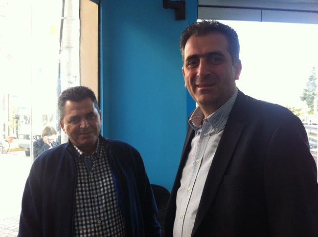 Ο Καλαϊτζίδης ευχήθηκε καλό αγώνα στον Σαρηγιαννίδη