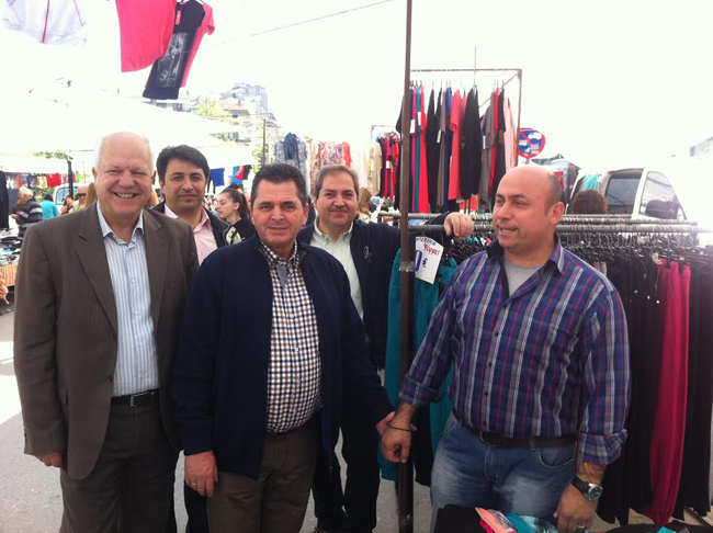 Επίσκεψη Κώστα Καλαϊτζίδη σε αγορά της Βέροιας και Λαϊκή