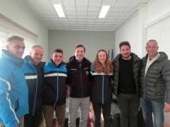 Συνάντηση Δημάρχου Νάουσας Νικόλα Καρανικόλα με τους πρωταθλητές σκι δρόμων αντοχής Στελίνα Γιαννακοβίτη και Γιώργο Αναστασιάδη