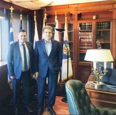 Συναντήσεις με υπουργούς και στελέχη από την Ημαθία ΕΙΧΕ ΣΤΗΝ ΑΘΗΝΑ Ο ΑΝΤΙΠΕΡΙΦΕΡΕΙΑΡΧΗΣ ΚΩΣΤΑΣ ΚΑΛΑΪΤΖΙΔΗΣ