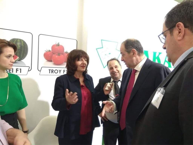 Με εκθέτες από την Ημαθία συναντήθηκε στην AGROTICA η Φρόσω Καρασαρλίδου