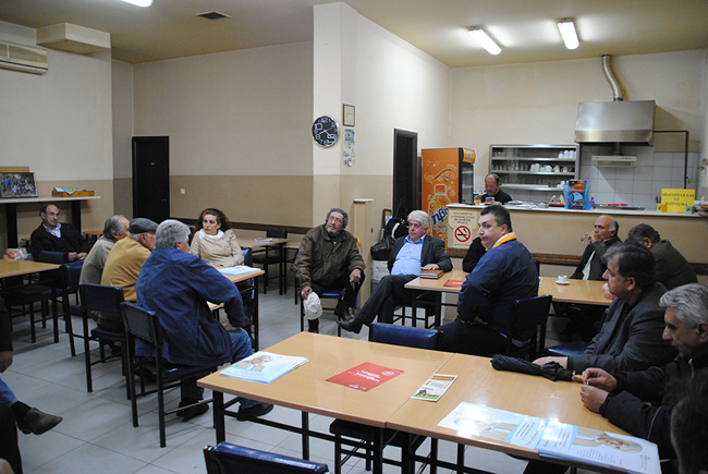 Επίσκεψη Σκουμπόπουλου σε Αγ. Βαρβάρα - Άμμο