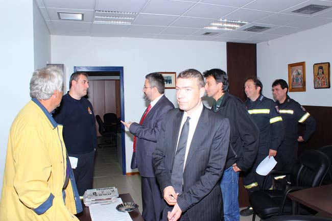 Ο υποψήφιος Δήμαρχος Βέροιας Ιωάννης Μ. Παπαγιάννης στην Πυροσβεστική Βεροίας.