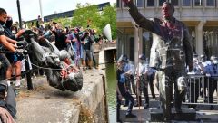 Καν’ το όπως στο Μπρίστολ: Διαδηλωτές πέταξαν στη θάλασσα άγαλμα δουλεμπόρου...