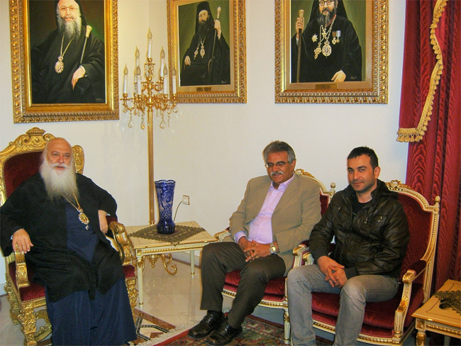 Συνάντηση του Νίκου Μπέκη με το σεβασμιότατο Μητροπολίτη Βεροίας – Καμπανίας και Ναούσης Παντελεήμονα 