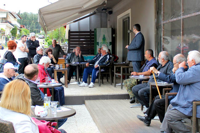 Ο υποψήφιος Δήμαρχος Βέροιας Ιωάννης Μ. Παπαγιάννης σε ομιλία και περιοδεία στον Τριπόταμο και στη Ραχιά