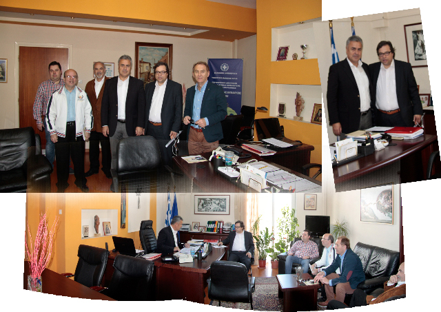 Ο Α. Μαρκούλης στην Δ/νση  Α/θμιας Εκπαίδευσης και στην ΤV 100 