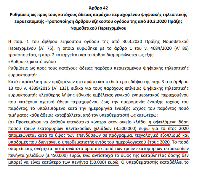 Και νέο «δώρο» στους καναλάρχες!