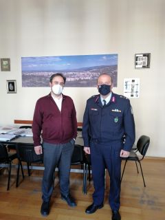 Εθιμοτυπική επίσκεψη του νέου Αστυνομικού Διευθυντή Ημαθίας στον Δήμαρχο Βέροιας