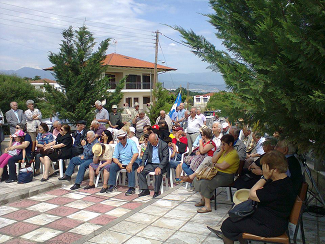 Εκδήλωση για τους νεκρούς αγωνιστές της Αντίστασης και του ΔΣΕ στη Βεργίνα Ημαθίας 