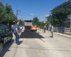 Εργασίες αποκατάστασης του οδοστρώματος στην Επισκοπή  