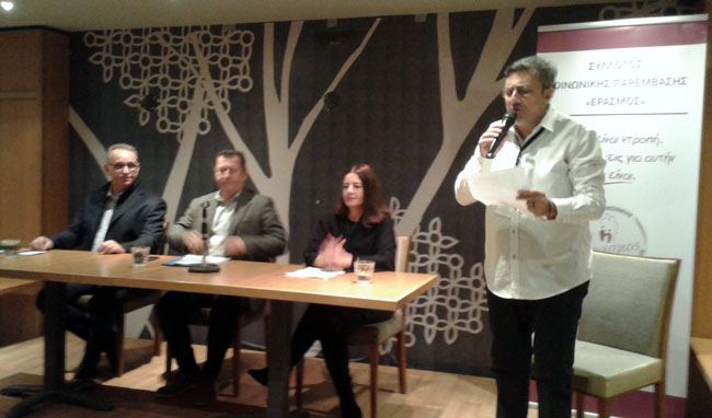 Παρουσιάστηκε στη Βέροια το νέο μυθιστόρημα του Τάσου Παπαναστασίου με πρωτοβουλία του «Ερασμου