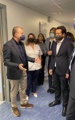 Επίσκεψη Τ. Μπαρτζώκα στο ΓΝ Βέροιας και Νάουσας