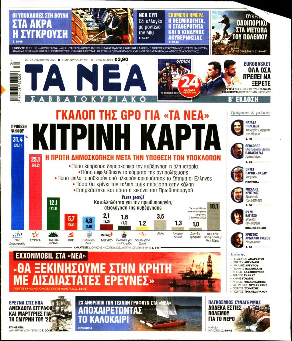 Αρχισαν ξανά οι δημοσκοπήσεις...