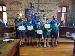 Βράβευση της ομάδας Ρομποτικής του 3ου Συστήματος Δασοπροσκόπων από τον Δήμαρχο Βέροιας