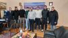 Οι διακριθέντες αθλητές και προπονητές της Εθνικής Ομάδας Handball Εφήβων στον Δήμαρχο Βέροιας