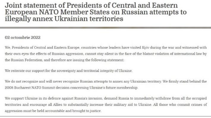 Εννέα κράτη του ΝΑΤΟ με κοινή δήλωση στηρίζουν την πορεία ένταξης της Ουκρανίας