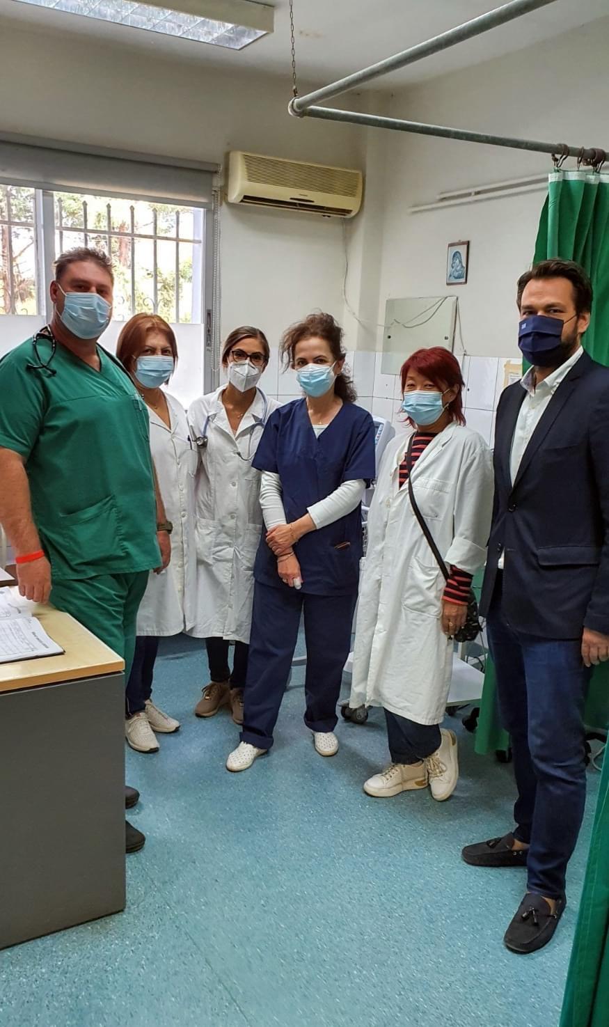 Επίσκεψη Τάσου Μπαρτζώκα στο Κέντρο Υγείας Αλεξάνδρειας