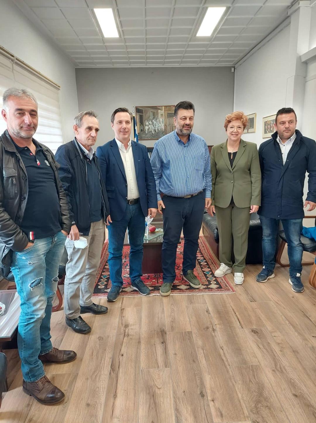 Επίσκεψη του Χρηστού Παπαστεργίου στο Δήμο Ηρωικής Πόλεως Νάουσας