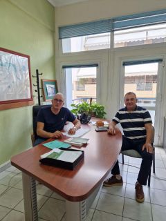 Συνάντηση Αντιδημάρχου Αγροτικής Ανάπτυξης με τον πρόεδρο του Συλλόγου Γεωργών Βέροιας