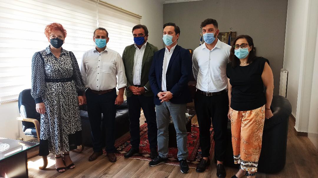 Συνάντηση Δημάρχου Νάουσας Νικόλα Καρανικόλα με τον Αντιπρόεδρο της Ευρωπαϊκής Επιτροπής Μαργαρίτη Σχοινά