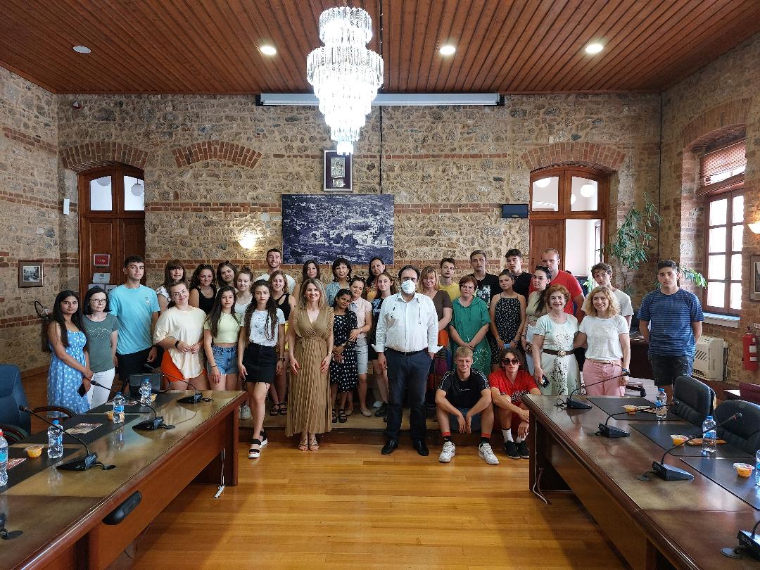 Οι μαθητές του Προγράμματος ERASMUS + “Maths is all around” στο Δημαρχείο Βέροιας