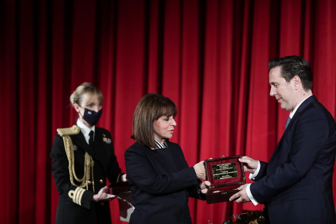 Τελετή Ανακήρυξης της Προέδρου της Δημοκρατίας Κατερίνας Σακελλαροπούλου,σε Επίτιμη Δημότη Νάουσας