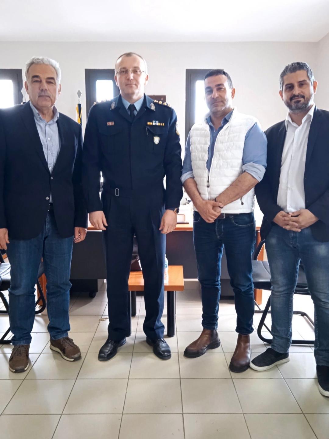 Επίσκεψη κλιμακίου της ΝΕ του ΣΥΡΙΖΑ στον Αστυνομικό Διευθυντή Ημαθίας