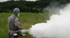 Επαναληπτικός ψεκασμός ULV το βράδυ της Δευτέρας 20/9/2021 στον οικισμό Λαζοχωρίου για την αντιμετώπιση των ακμαίων κουνουπιών 