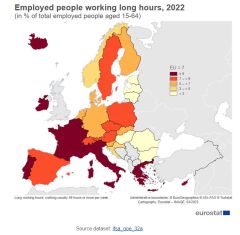 Eurostat: «Πρωταθλήτρια» η Ελλάδα στους εργαζόμενους με 50 ώρες εργασίας την εβδομάδα