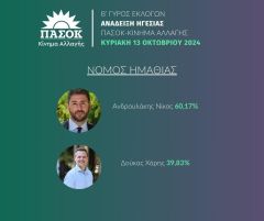 ΜΗΝΥΜΑ ΝΟΜΑΡΧΙΑΚΗΣ ΕΠΙΤΡΟΠΗΣ ΗΜΑΘΙΑΣ ΓΙΑ ΤΙΣ ΕΣΩΚΟΜΜΑΤΙΚΕΣ ΕΚΛΟΓΕΣ ΤΟΥ ΠΑΣΟΚ/ ΚΙΝΗΜΑΤΟΣ ΑΛΛΑΓΗΣ