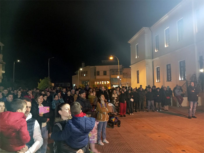Μαζικό συλλαλητήριο στη Βέροια για το έγκλημα στα Τέμπη