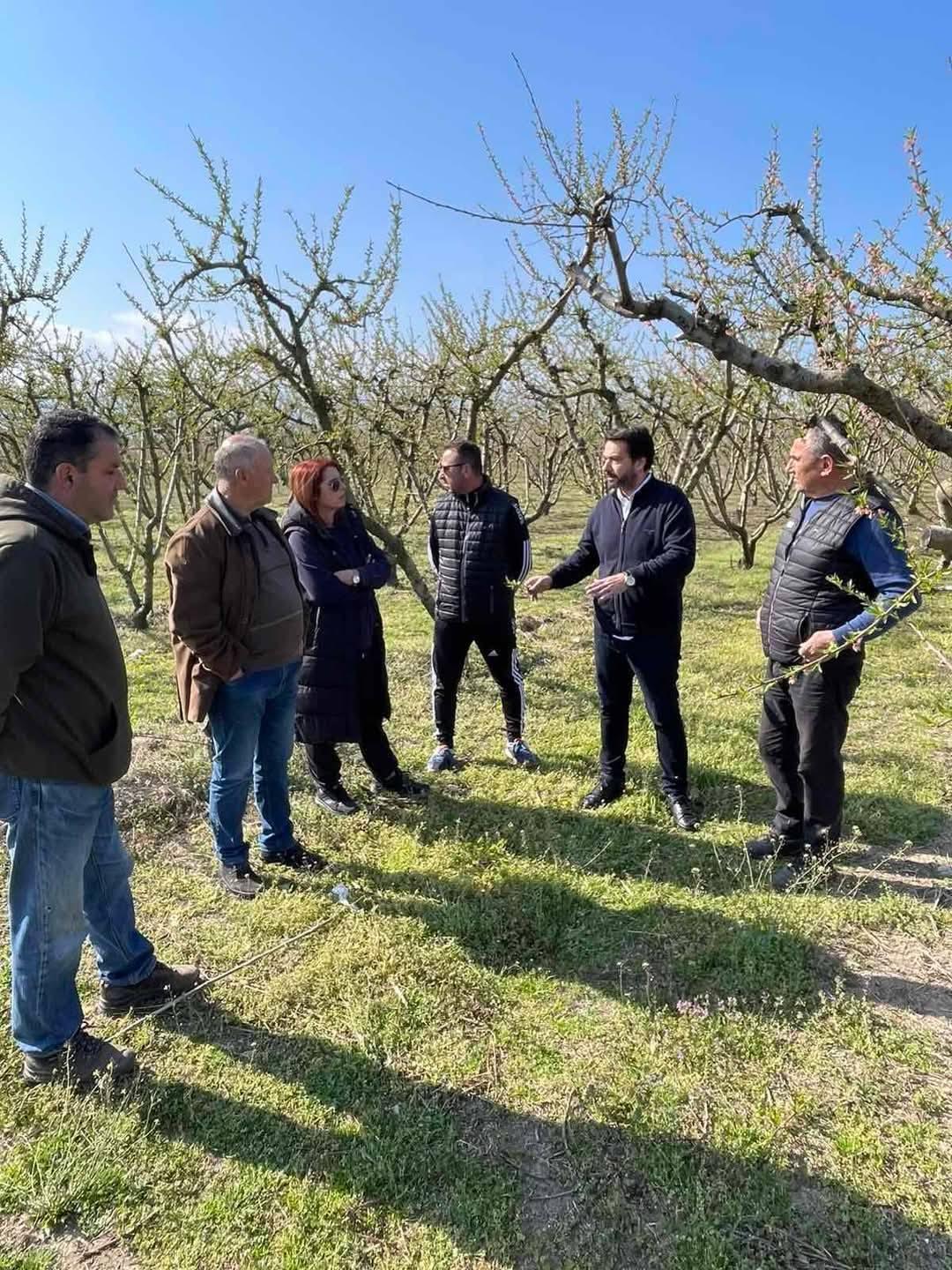 Τάσος Μπαρτζώκας: Επίσκεψη σε περιοχές που επλήγησαν από τον παγετό 