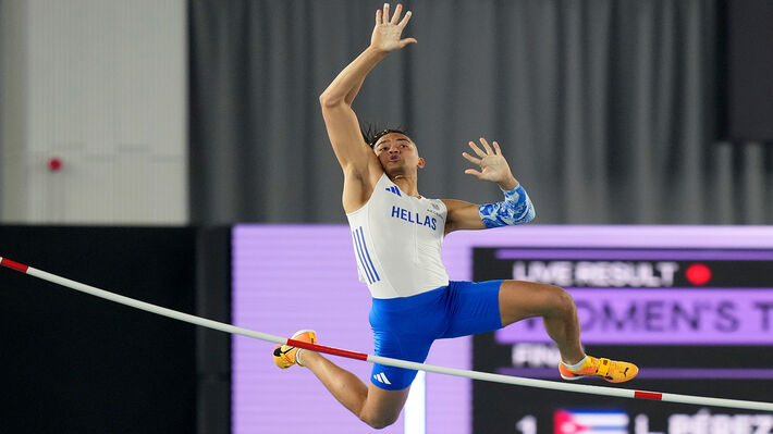 Πανελλήνιο ρεκόρ στον ανοιχτό στίβο με 6.01 έκανε ο Εμ. Καραλής