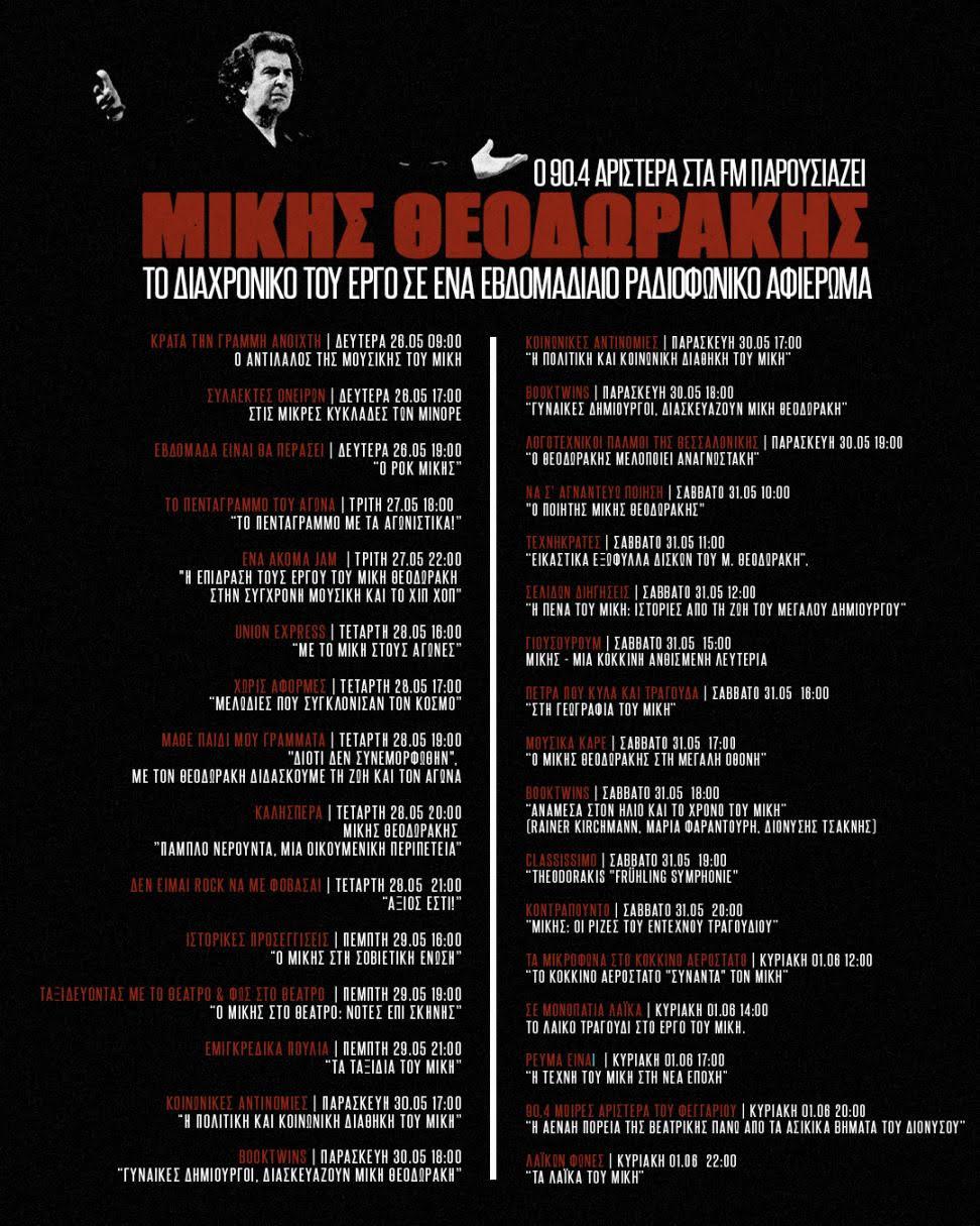 ΤΟ ΔΙΑΧΡΟΝΙΚΟ ΕΡΓΟ ΤΟΥ ΜΙΚΗ ΘΕΟΔΩΡΑΚΗ ΣΕ ΕΝΑ ΕΒΔΟΜΑΔΙΑΙΟ ΑΦΙΕΡΩΜΑ ΤΟΥ 904