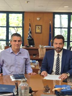 ΣΥΝΑΝΤΗΣΗ ΤΑΣΟΥ ΜΠΑΡΤΖΩΚΑ ΜΕ ΤΟΝ ΥΠΟΥΡΓΟ ΥΠΟΔΟΜΩΝ ΧΡΙΣΤΟ ΔΗΜΑ
