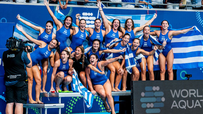 Χρυσό μετάλλιο για την Εθνική πόλο των γυναικών με νίκη επί της Ουγγαρίας στον τελικό