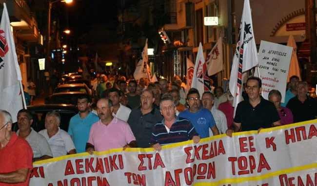 Μαζική και δυναμική συγκέντρωση αγροτών – εργατών στη Νάουσα 